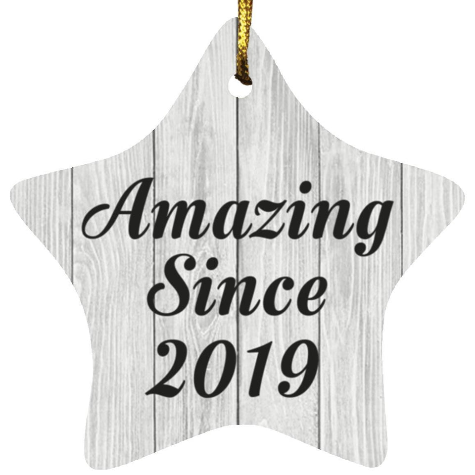 5th Birthday Amazing Since 2019 - Star Ornament F