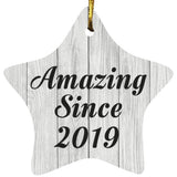 5th Birthday Amazing Since 2019 - Star Ornament F