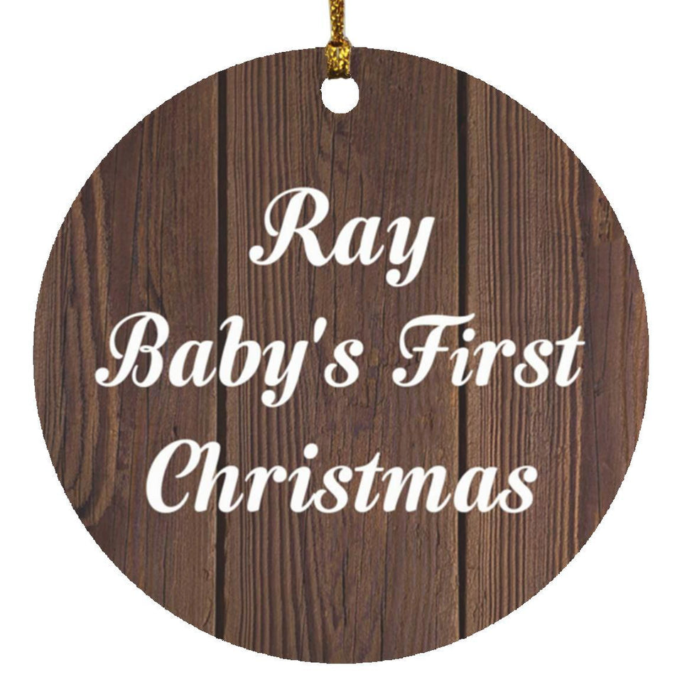 Ray Baby's First Christmas - Circle Ornament D