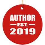 Author Established EST. 2019 - Circle Ornament