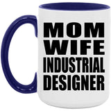 Mom Wife Industrial Designer - 15oz Accent Mug Purple