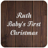 Ruth Baby's First Christmas - Drink Coaster D
