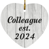 Colleague Established Est. 2024 - Heart Ornament F