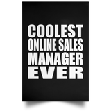 Coolest Online Sales Manager Ever - Poster Portrait