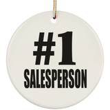 Number One #1 Salesperson - Circle Ornament
