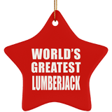 World's Greatest Lumberjack - Star Ornament