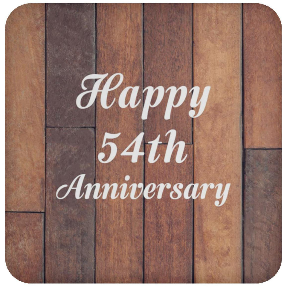 Happy 54th Anniversary - Drink Coaster E