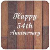 Happy 54th Anniversary - Drink Coaster E