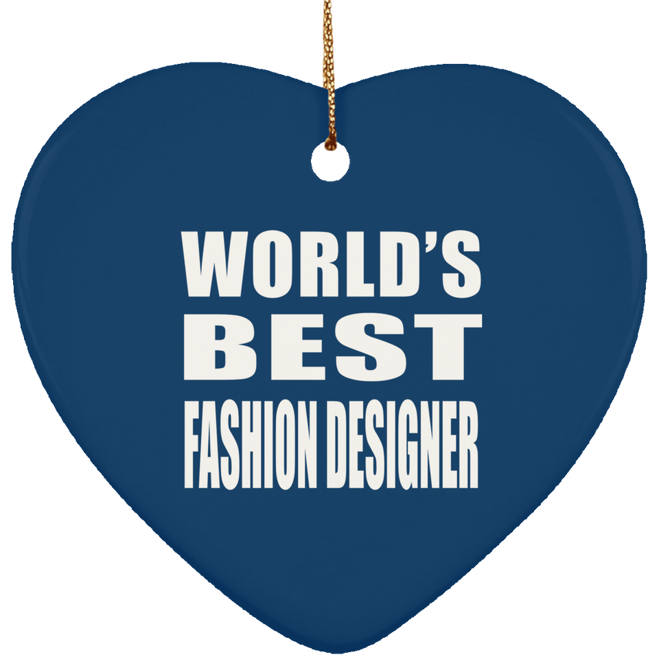 World's Best Fashion Designer - Heart Ornament