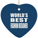 World's Best Fashion Designer - Heart Ornament
