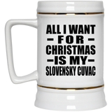 All I Want For Christmas Is My Slovensky Cuvac - Beer Stein