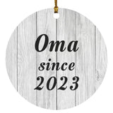 Oma Since 2023 - Circle Ornament F