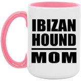 Ibizan Hound Mom - 15oz Accent Mug Pink