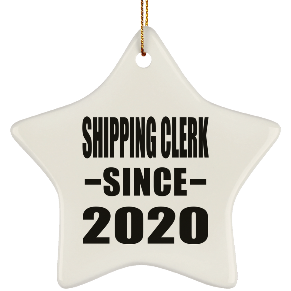 Shipping Clerk Since 2020 - Star Ornament