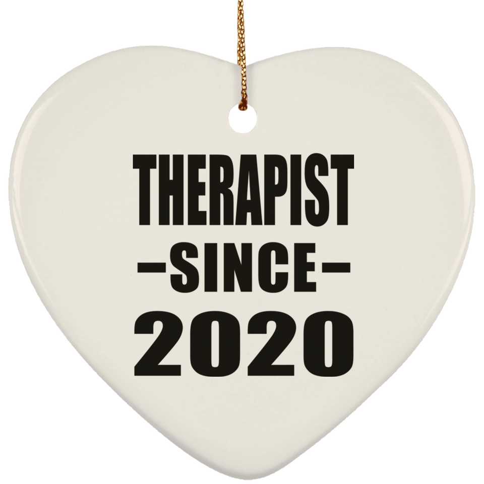 Therapist Since 2020 - Heart Ornament