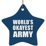 World's Okayest Army - Star Ornament