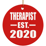 Therapist Established EST. 2020 - Circle Ornament
