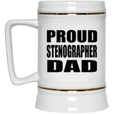 Proud Stenographer Dad - Beer Stein