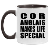 Cor Anglais Makes Life Special - 11oz Accent Mug Black