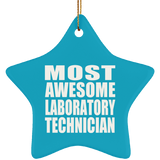Most Awesome Laboratory Technician - Star Ornament