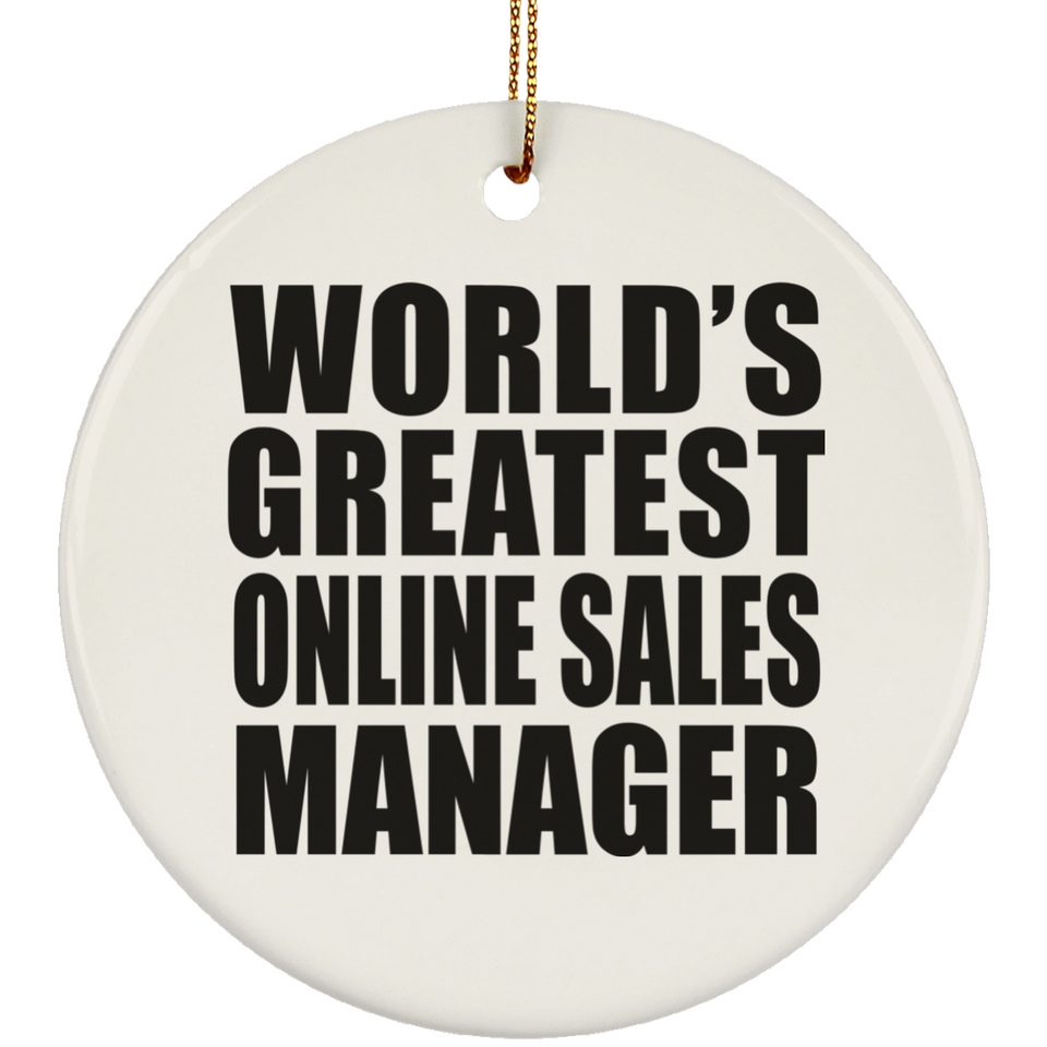 World's Greatest Online Sales Manager - Circle Ornament