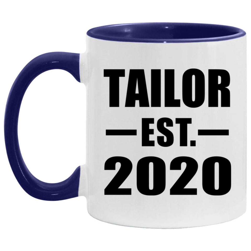 Tailor Established EST. 2020 - 11oz Accent Mug Purple