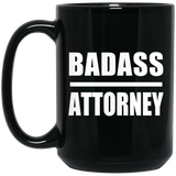 Badass Attorney - 15oz Coffee Mug Black
