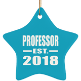 Professor Est. 2018 - Star Ornament