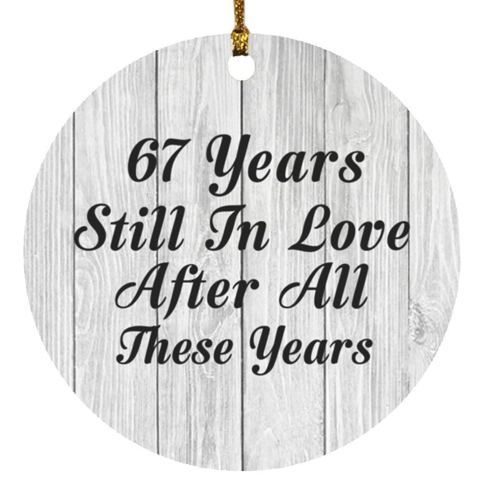 67th Anniversary 67 Years Still In Love After These Years - Circle Ornament F