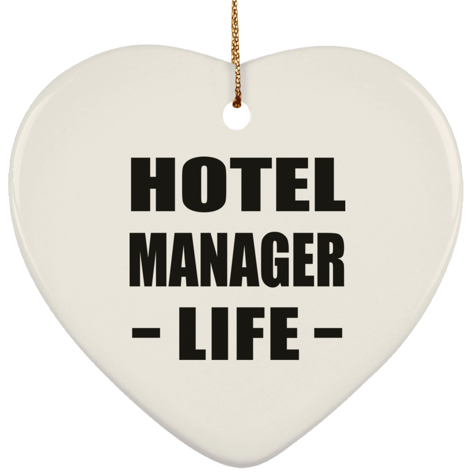 Hotel Manager Life - Heart Ornament