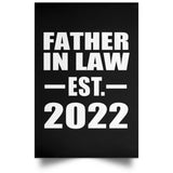 Father In Law Established EST. 2022 - Poster Portrait
