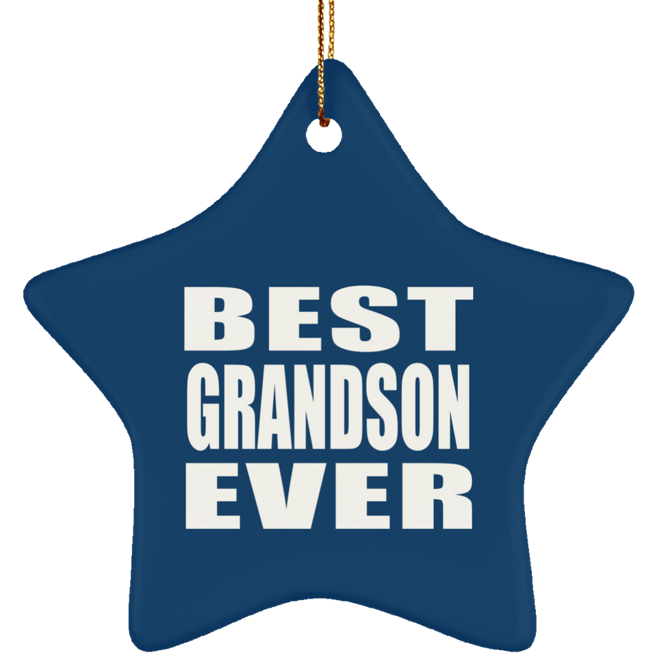Best Grandson Ever - Star Ornament