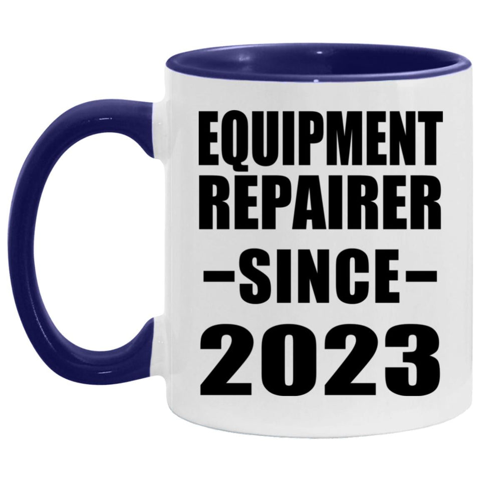 Equipment Repairer Since 2023 - 11oz Accent Mug Purple