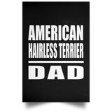 American Hairless Terrier Dad - Poster Portrait