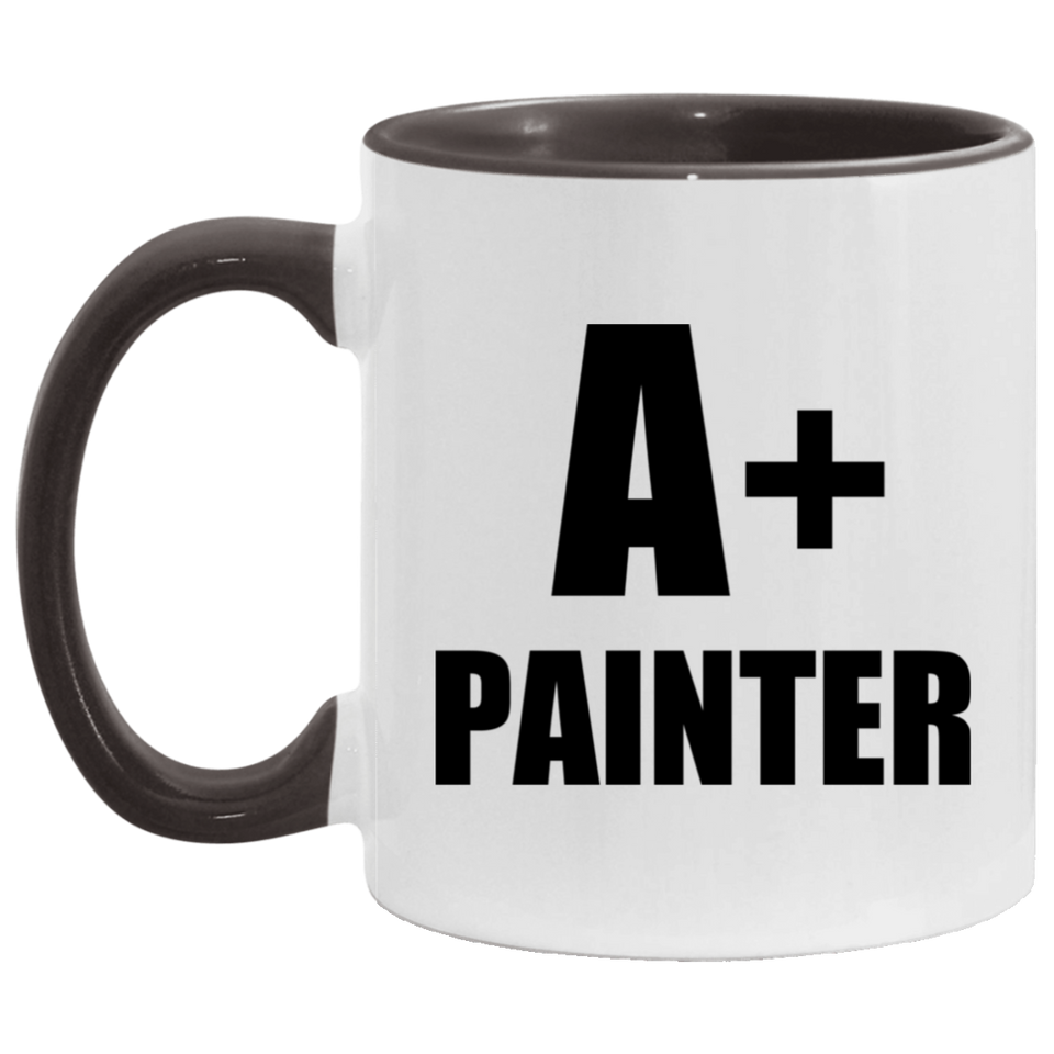 A+ Painter - 11oz Accent Mug Black