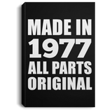 47th Birthday Made in 1977 All Parts Original - Canvas Portrait