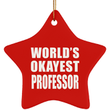 World's Okayest Professor - Star Ornament