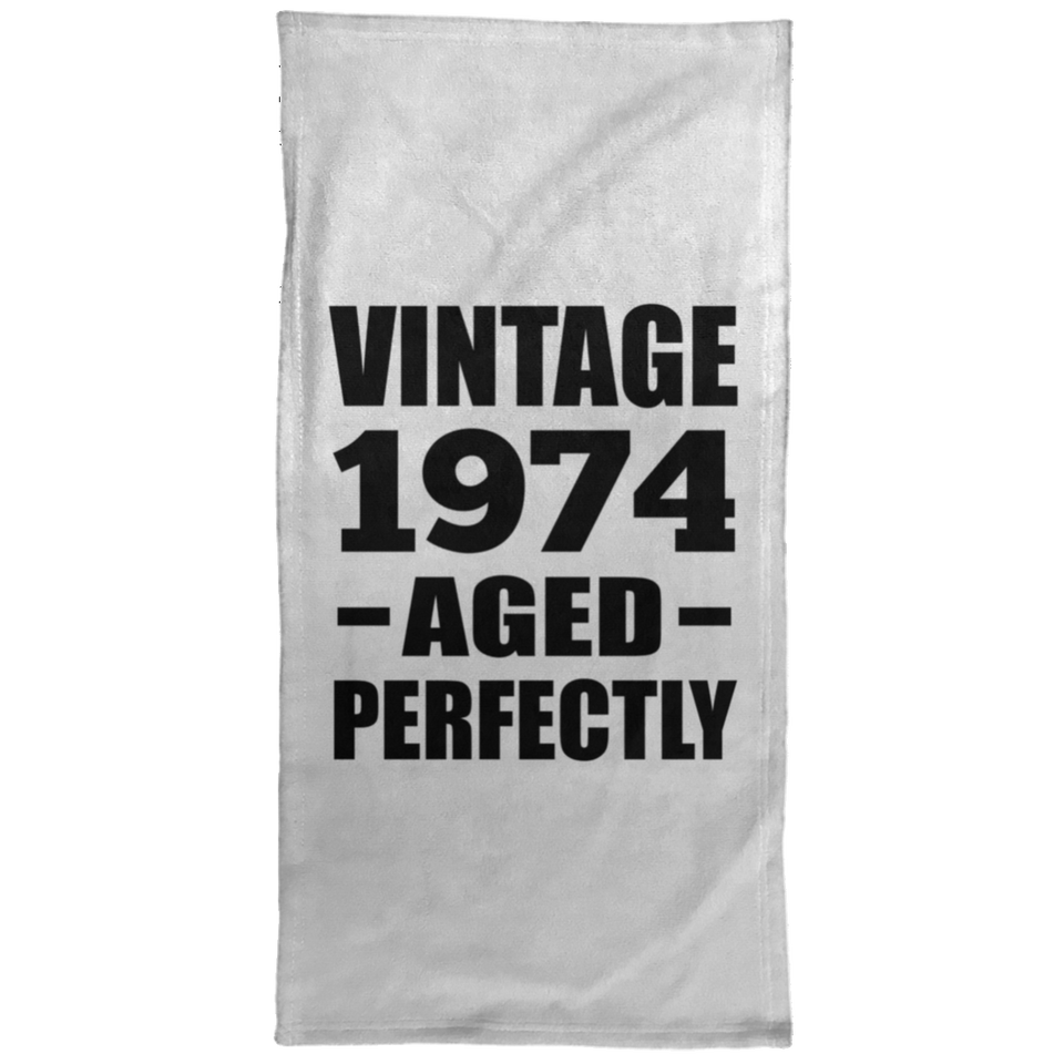 50th Birthday Vintage 1974 Aged Perfectly - Hand Towel
