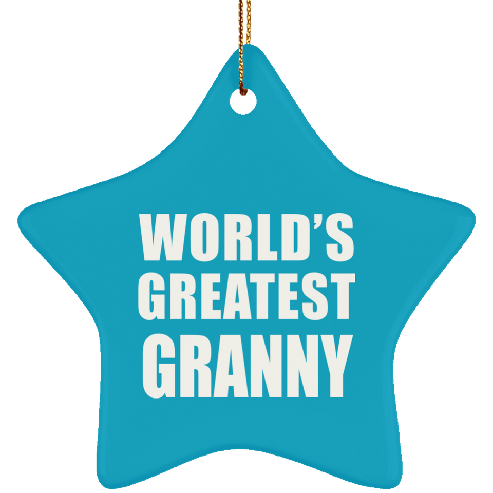 World's Greatest Granny - Star Ornament