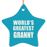 World's Greatest Granny - Star Ornament
