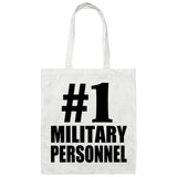 Number One #1 Military Personnel - Tote Bag White