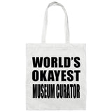 World's Okayest Museum Curator - Tote Bag White