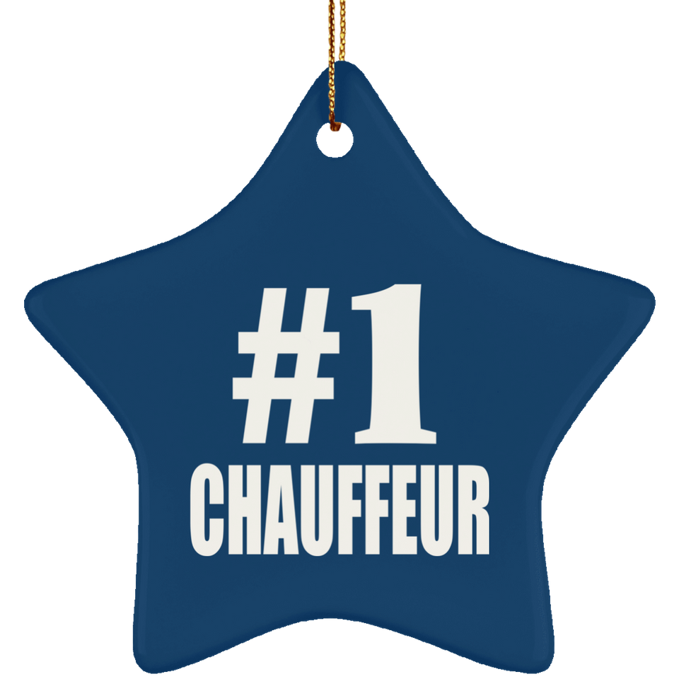 Number One #1 Chauffeur - Star Ornament