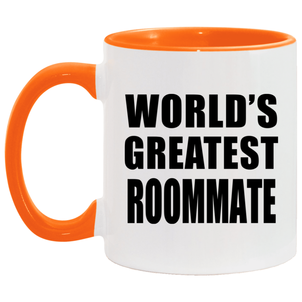 World's Greatest Roommate - 11oz Accent Mug Orange