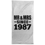 37th Anniversary Mr & Mrs Since 1987 - Hand Towel