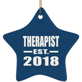 Therapist Established EST. 2018 - Star Ornament