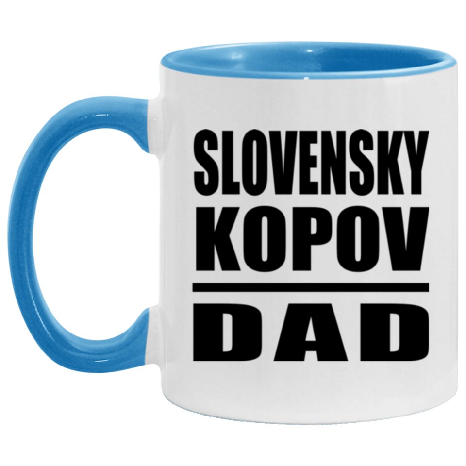 Slovensky Kopov Dad - 11oz Accent Mug Blue