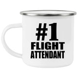 Number One #1 Flight Attendant - 12oz Camping Mug