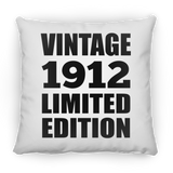 112th Birthday Vintage 1912 Limited Edition - Throw Pillow