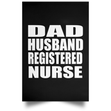Dad Husband Registered Nurse - Poster Portrait